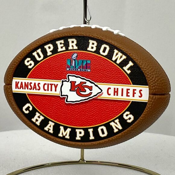 Kansas City Chiefs Ornament Super Bowl LVIII Commemorative NFL NWT KC Chiefs - Picture 2 of 7